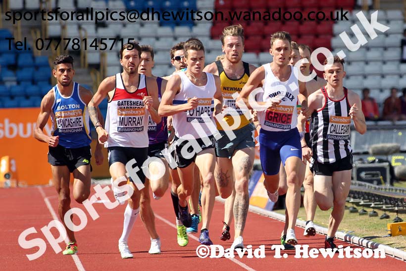 Mens 1500 metres, Sainsbury's British Champs, Alexander Stadium, Birmingham. Photo: David T. Hewitson/Sprts for All Pics